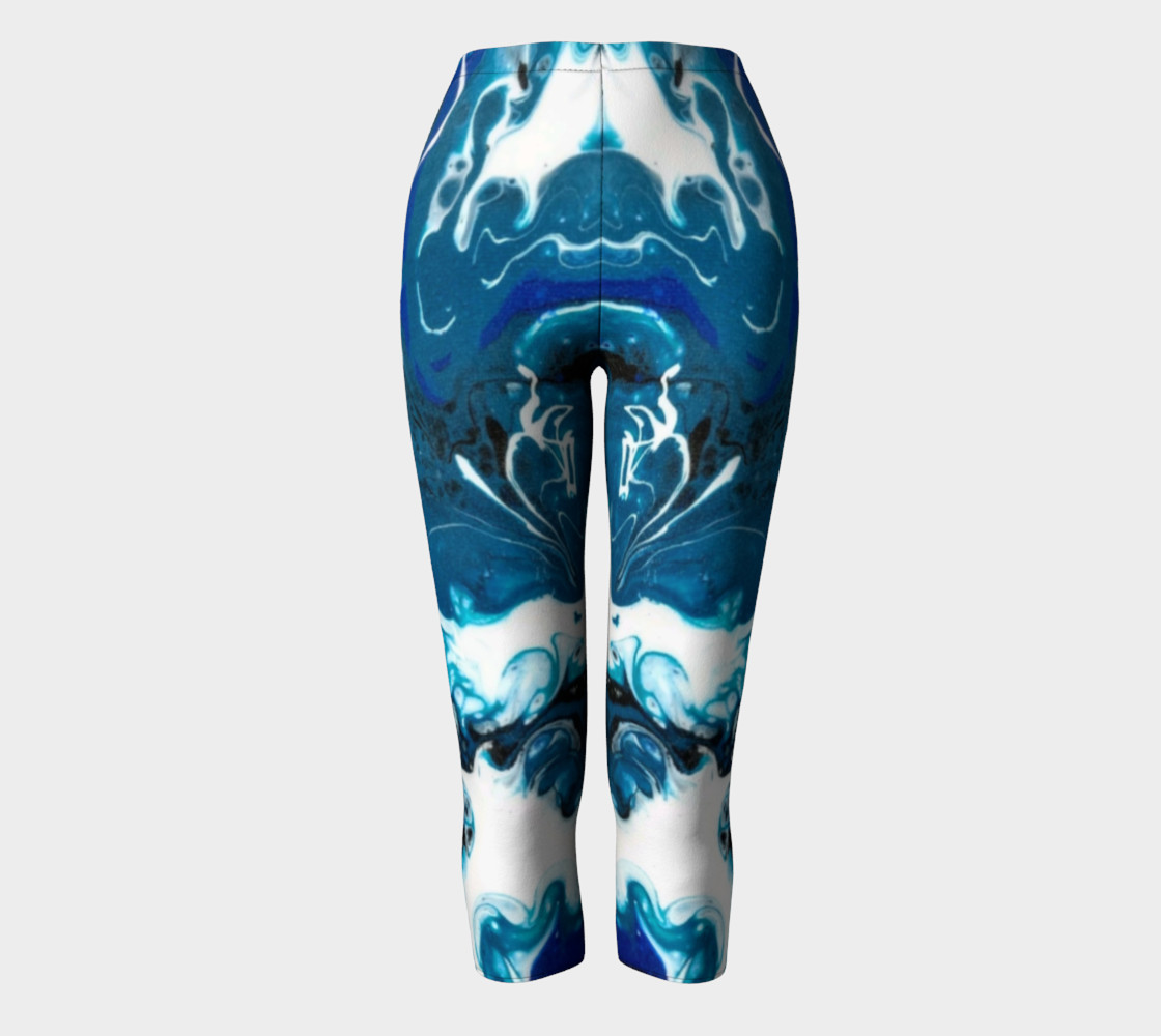 Blue Abstract Capris preview #2