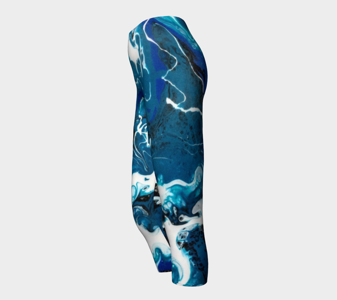 Blue Abstract Capris preview #3