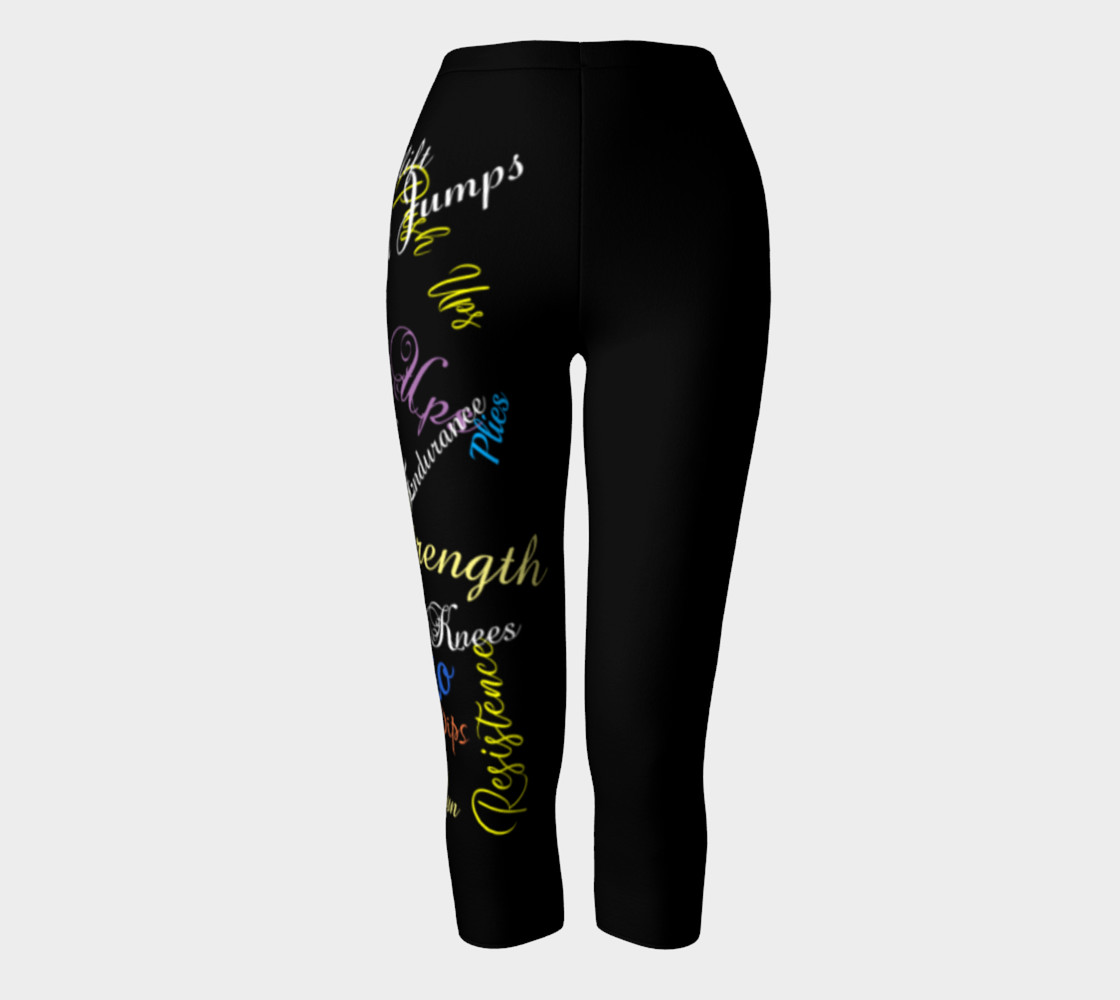 Colorful Workout Words On Black preview #2