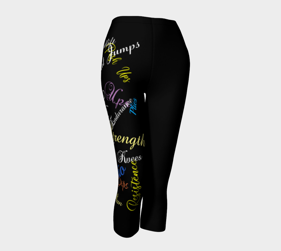 Colorful Workout Words On Black preview #1