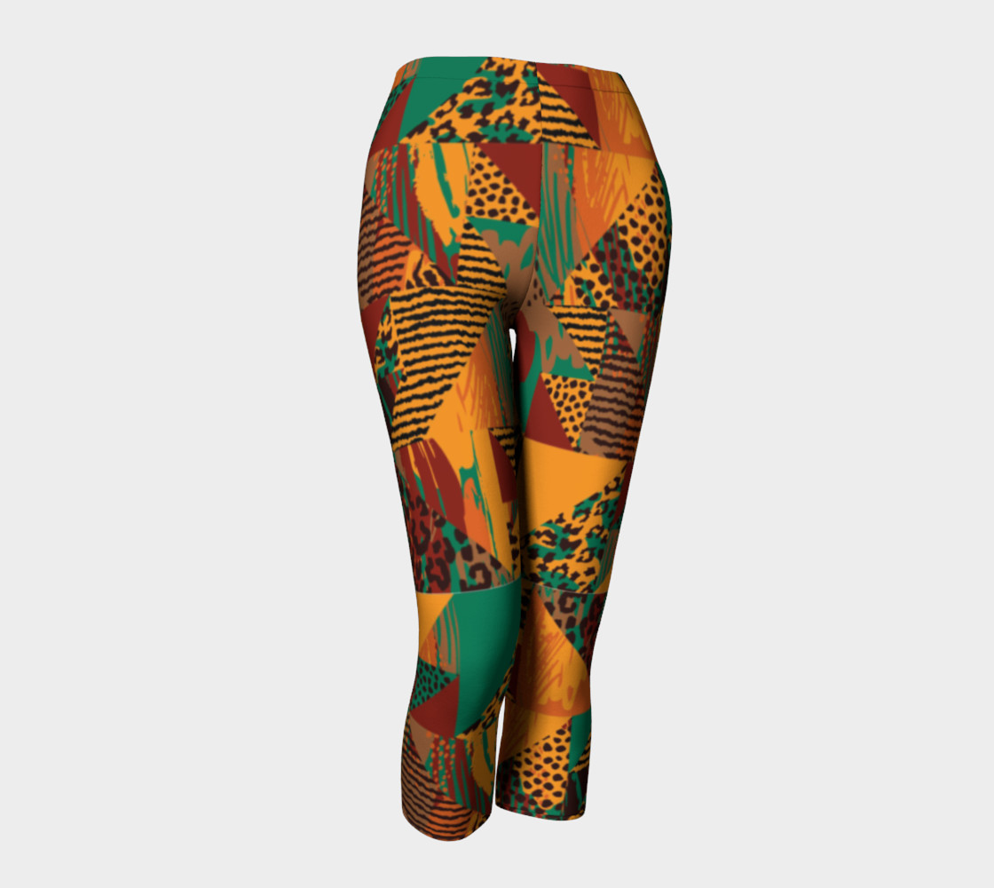 Abstract Safari Print Capris preview #1