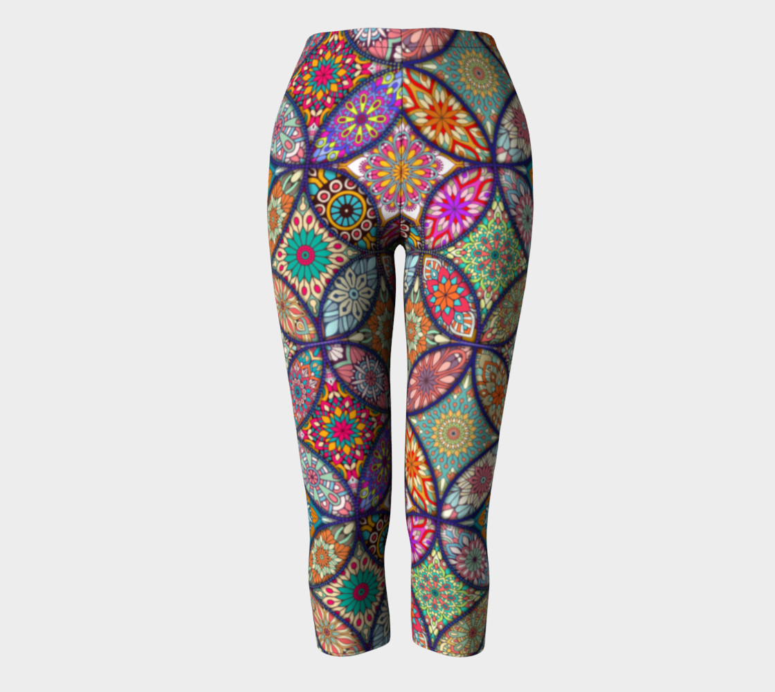 Vibrant Mandalas Capris preview #2