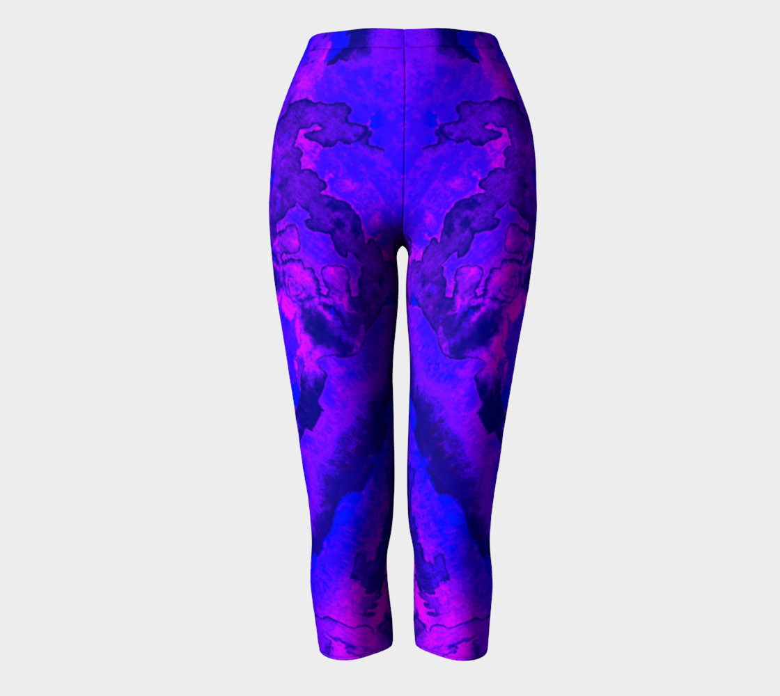 Purple mirror watercolor abstraction preview #2