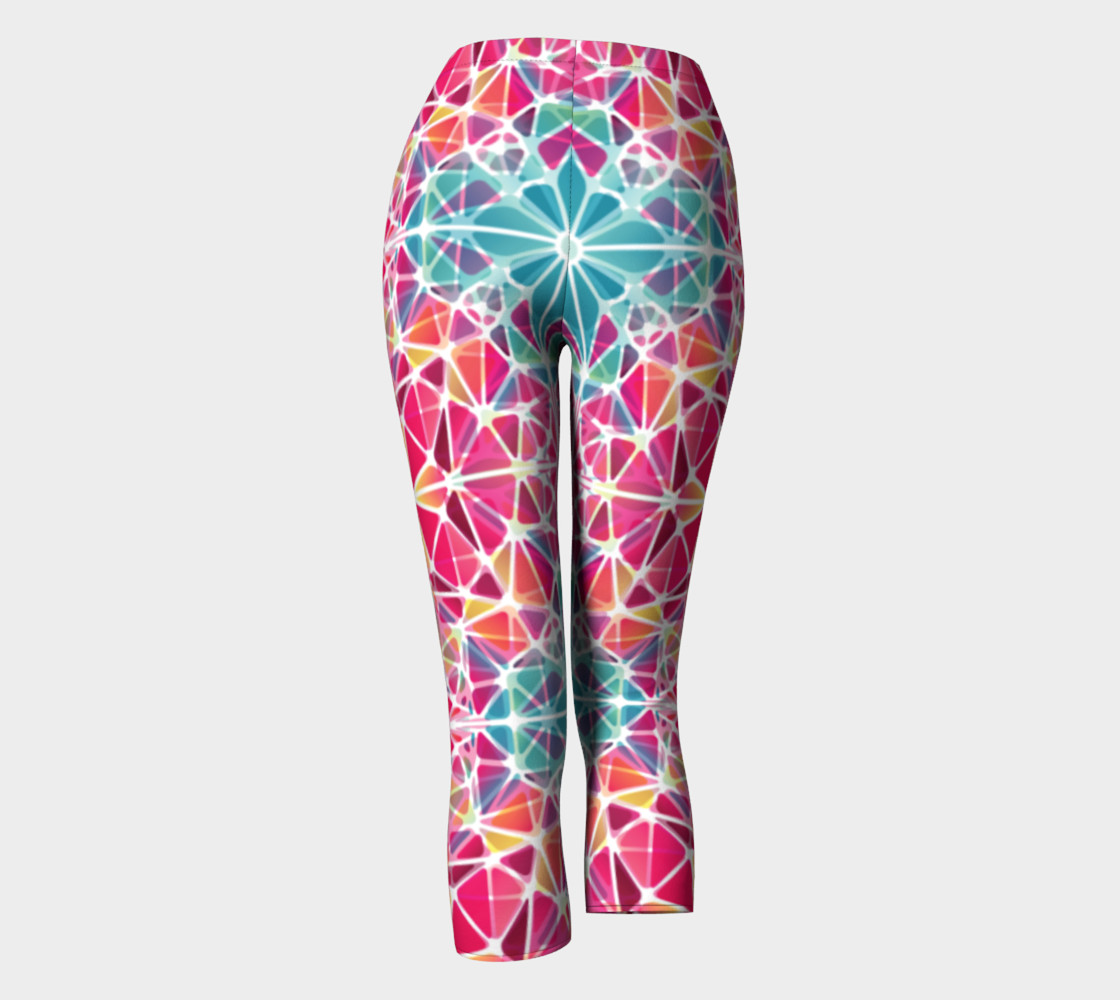 Pink and Blue Kaleidoscope Capris preview #4