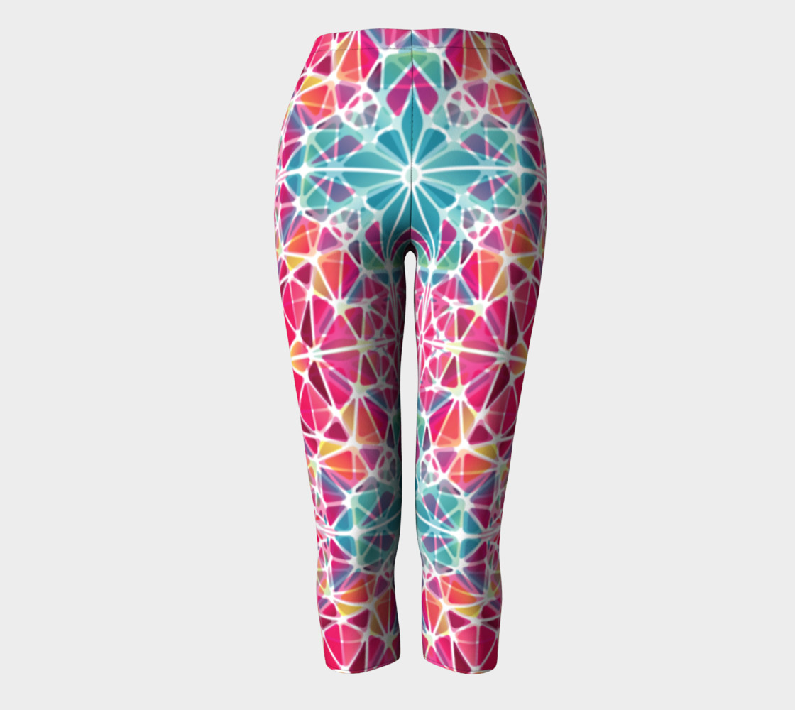 Pink and Blue Kaleidoscope Capris preview #2