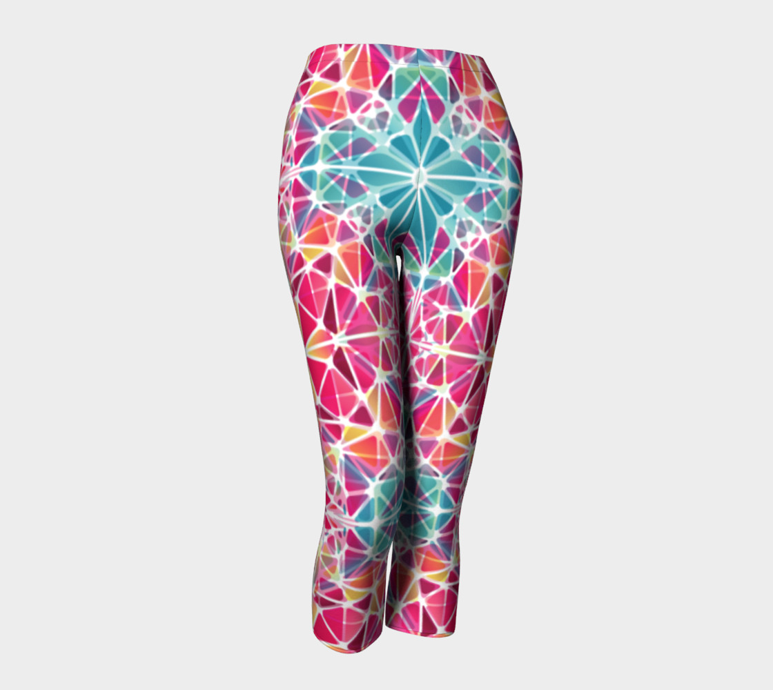 Pink and Blue Kaleidoscope Capris preview #1