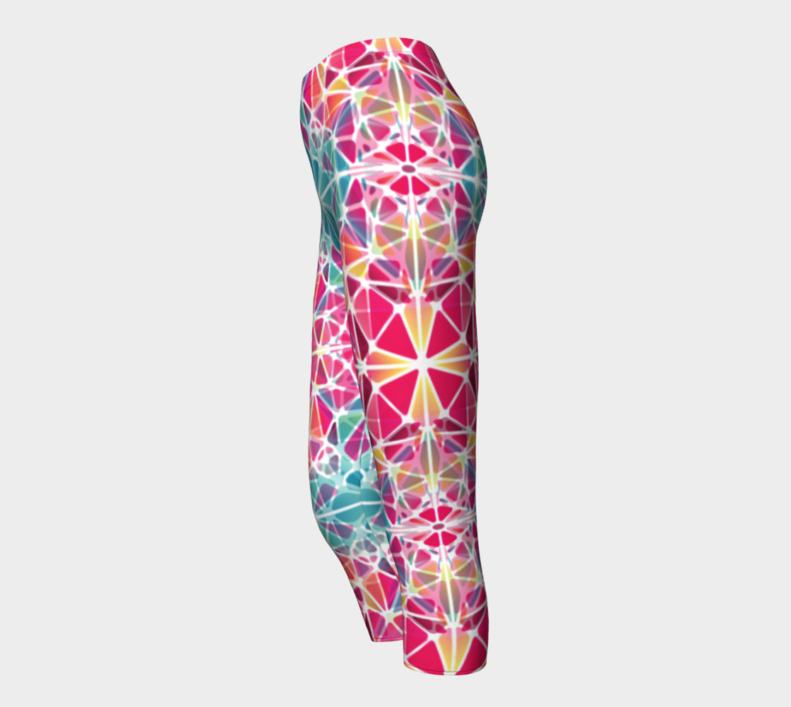 Pink and Blue Kaleidoscope Capris preview #3