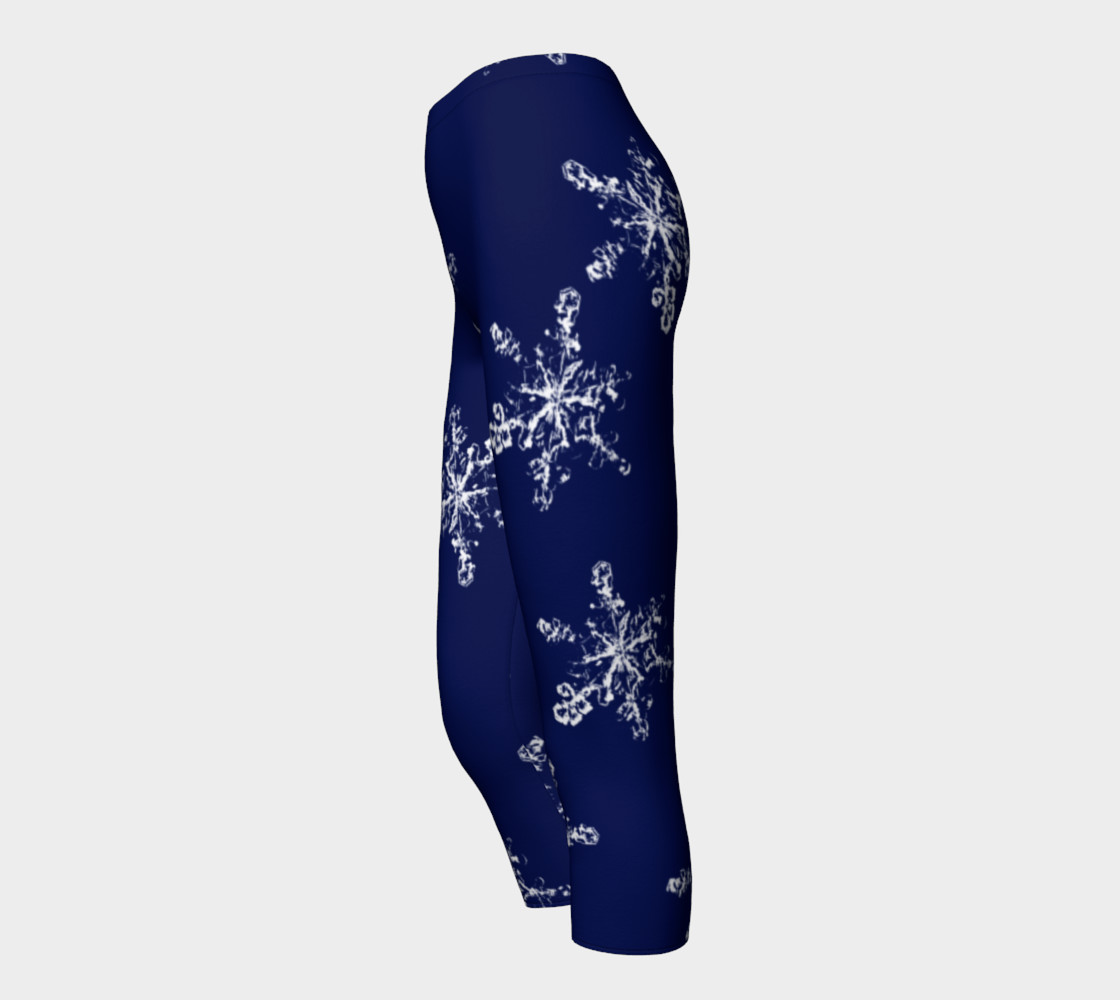 Snowflakes on Navy Background preview #3