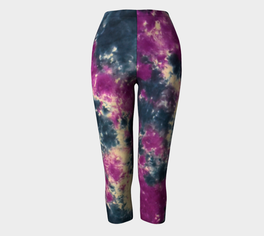 Blue Purple Scrunch Capri preview #2