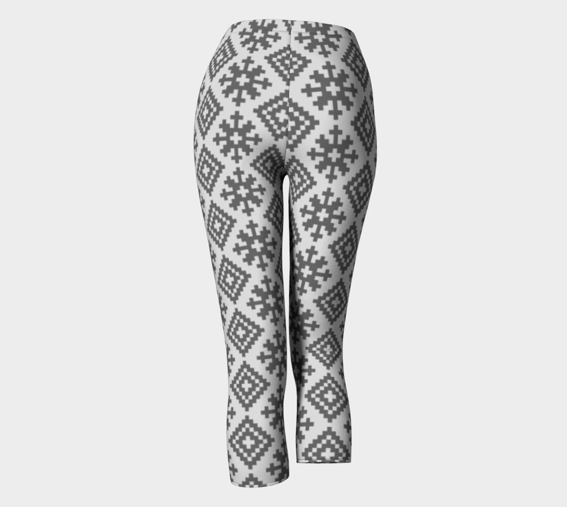 Gray Latvian Traditional Pattern preview #4