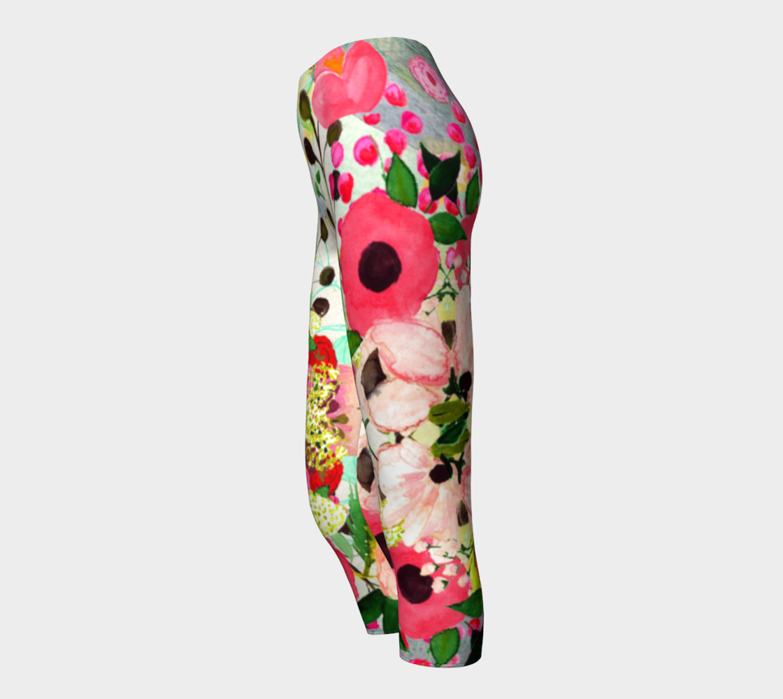 yellow floral capri V1 preview #3