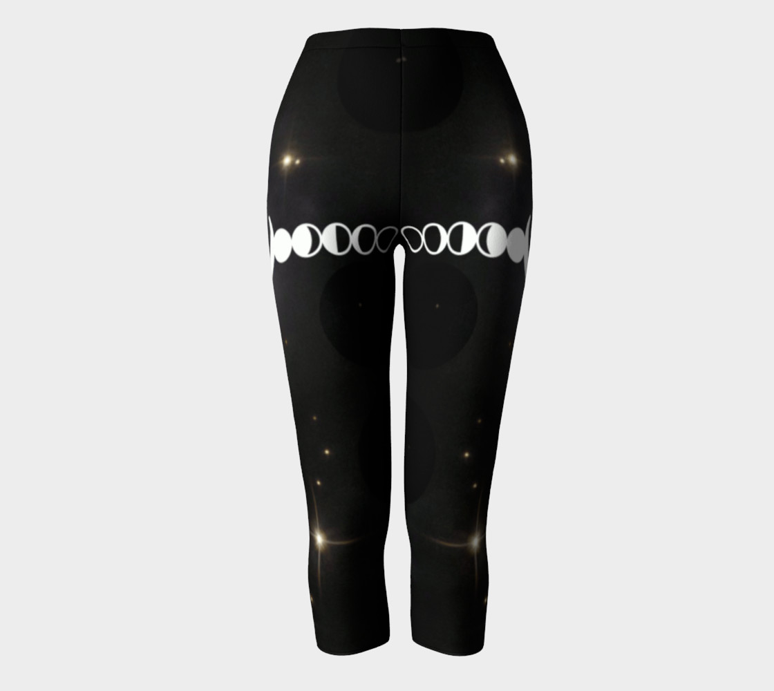 Phases of Lunacy: Moon Phase Capri Leggings preview #2