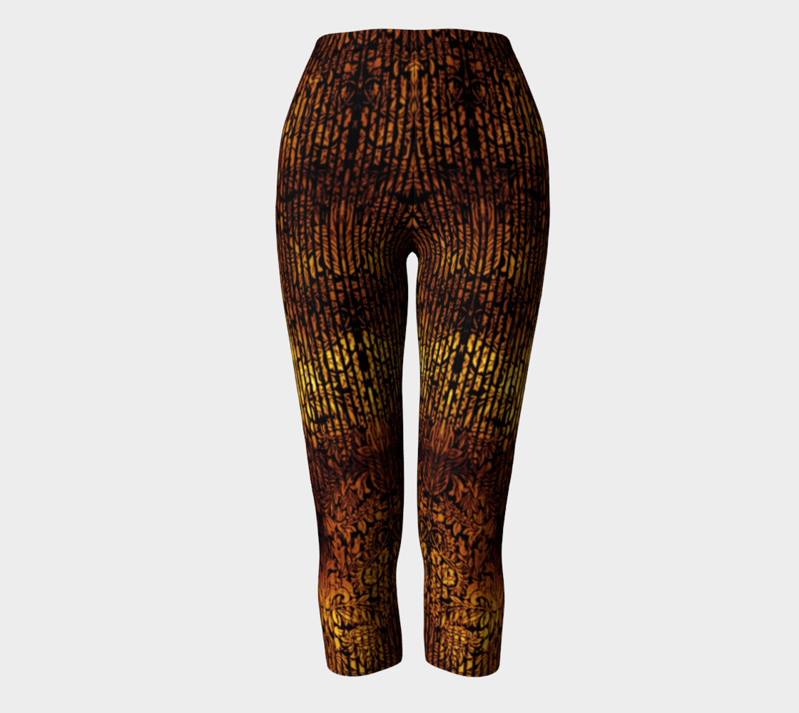Golden Gate Damask Goth Print by Tabz Jones preview #2