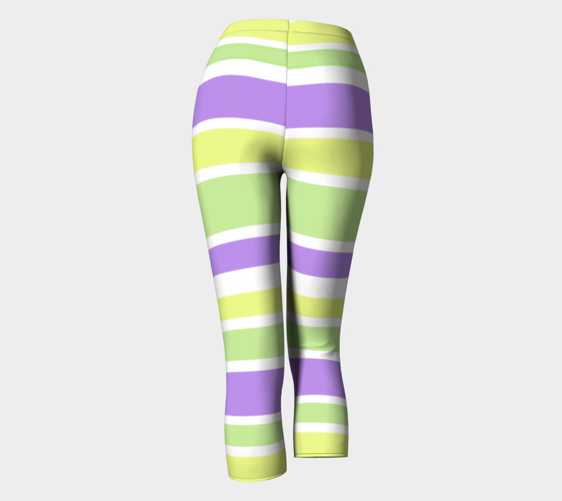 Bright Green Yellow Purple Stripes preview #4