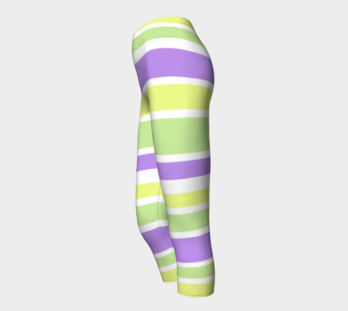Bright Green Yellow Purple Stripes preview #3