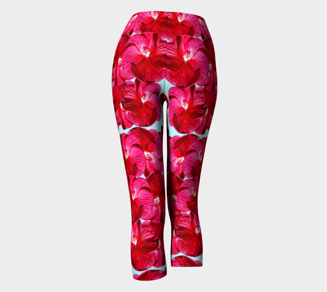 Red Hibiscus Capris preview #4