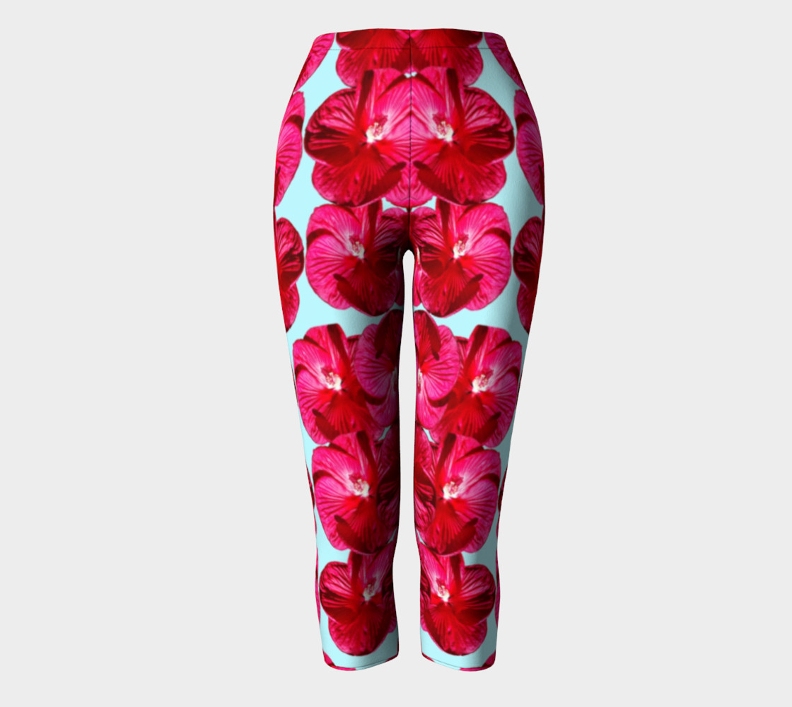 Red Hibiscus Capris preview #2