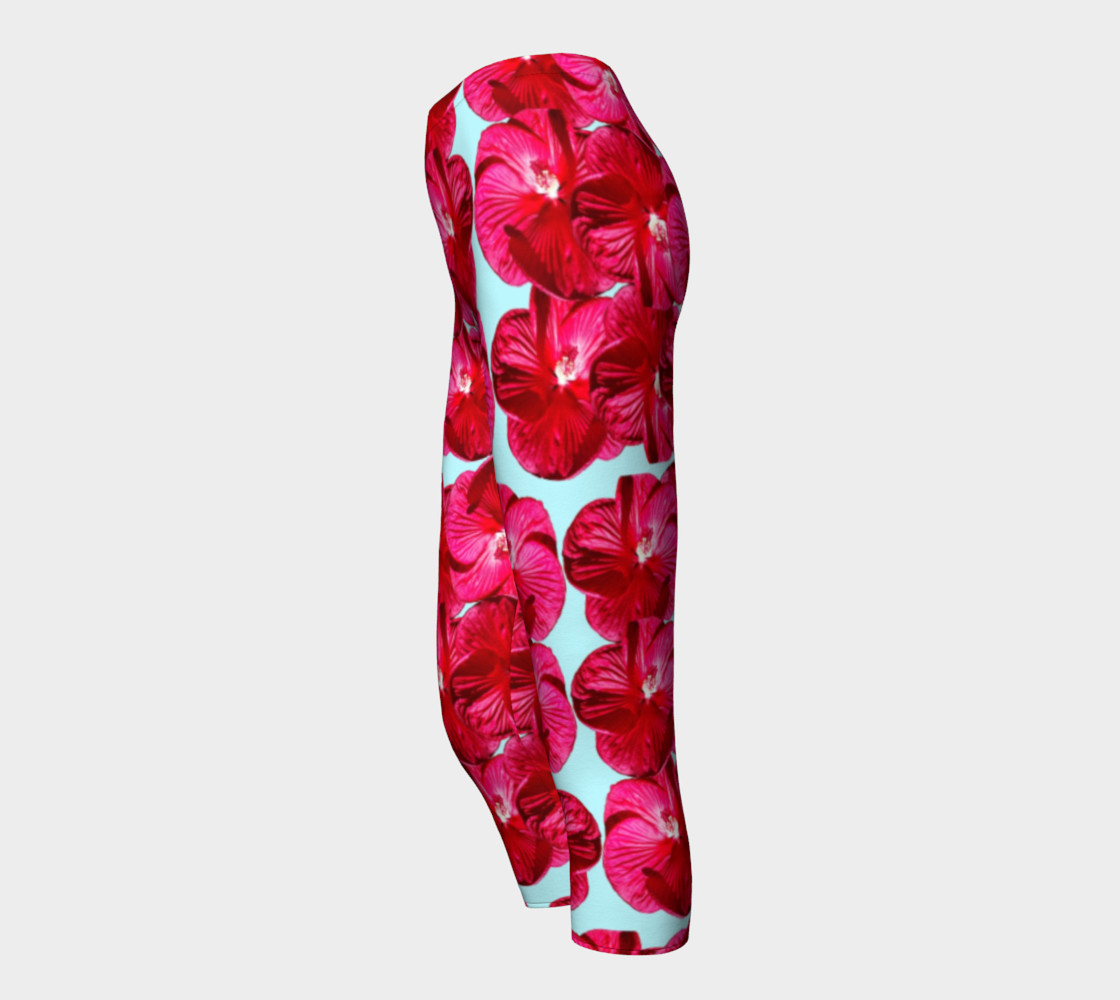 Red Hibiscus Capris preview #3