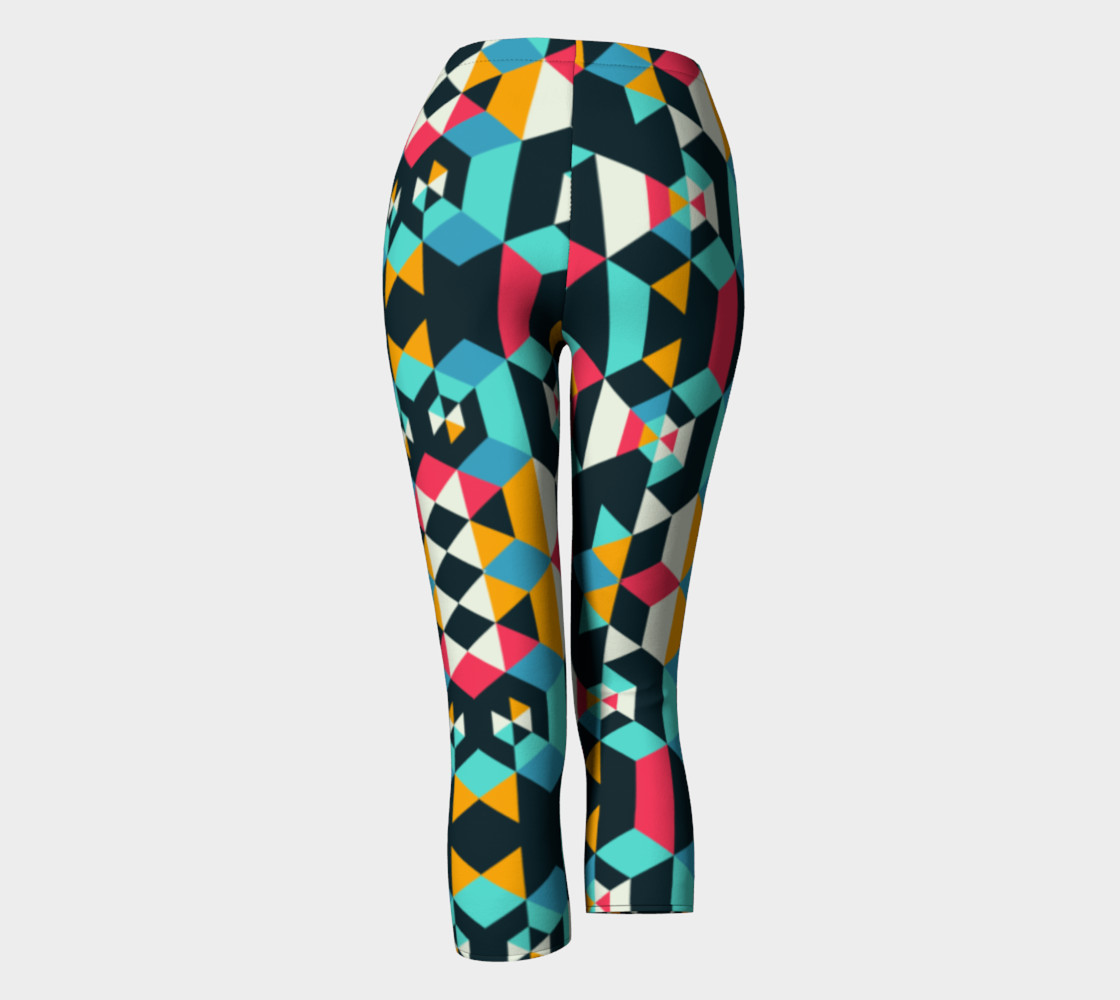 Modern Colorful Geometric Capris preview #4