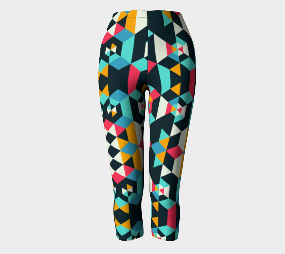Modern Colorful Geometric Capris preview #2