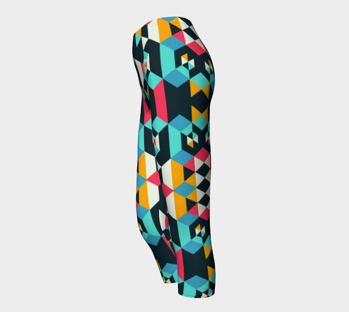 Modern Colorful Geometric Capris preview #3