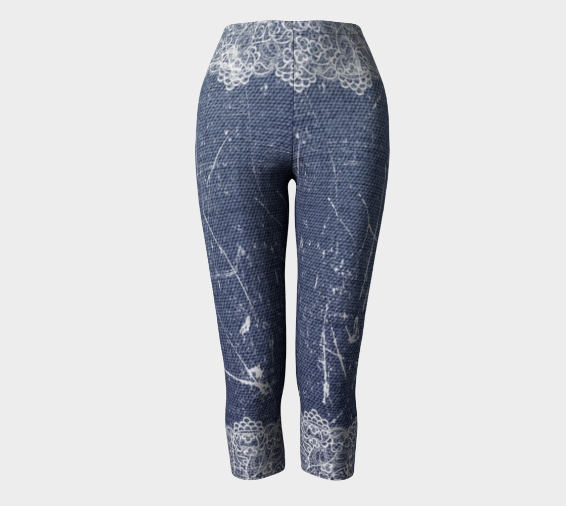 Denim Jeans with Lace Capris preview #2