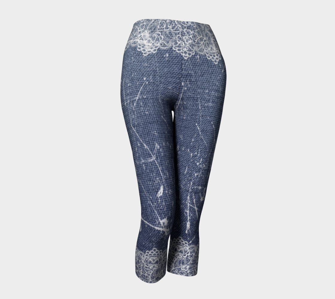 Denim Jeans with Lace Capris preview #1
