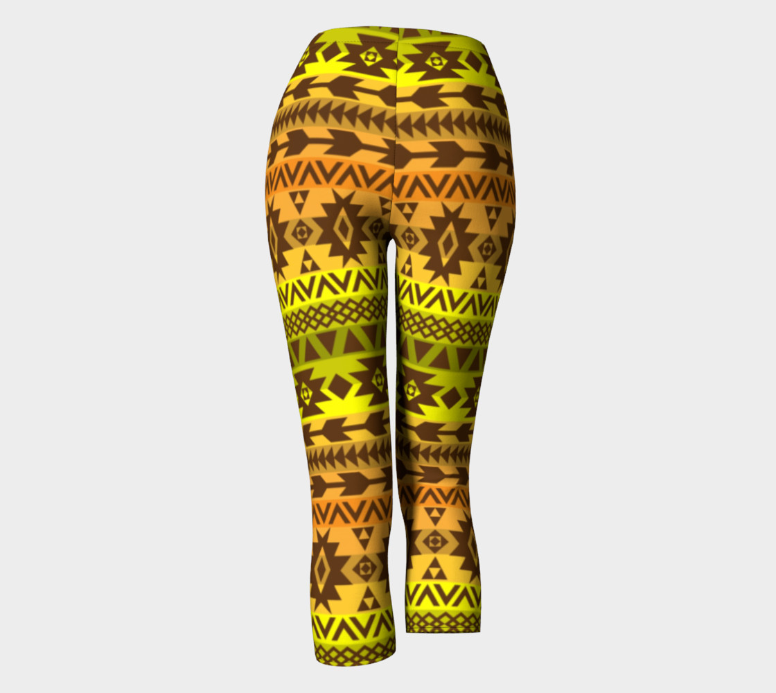 leggings with ethnic pattern in autumn palette preview #4