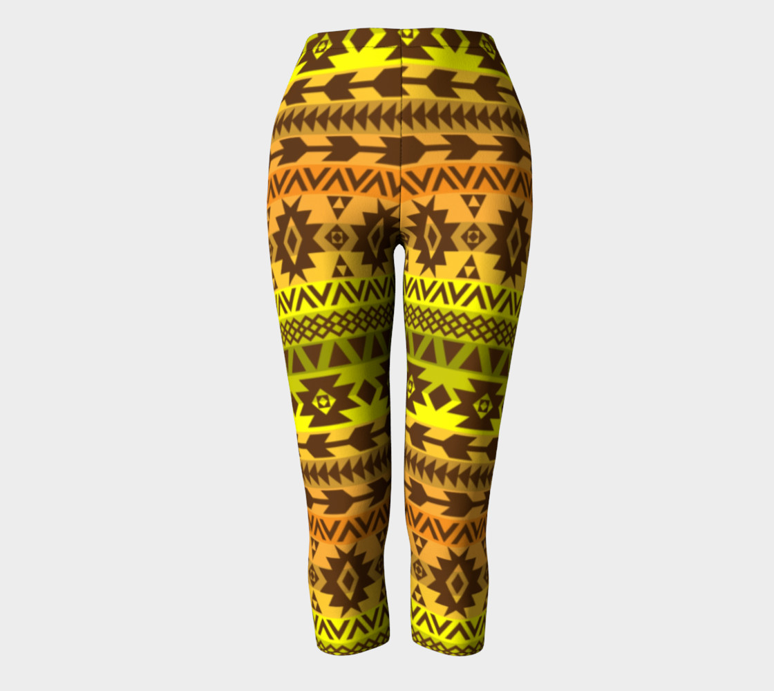 leggings with ethnic pattern in autumn palette preview #2
