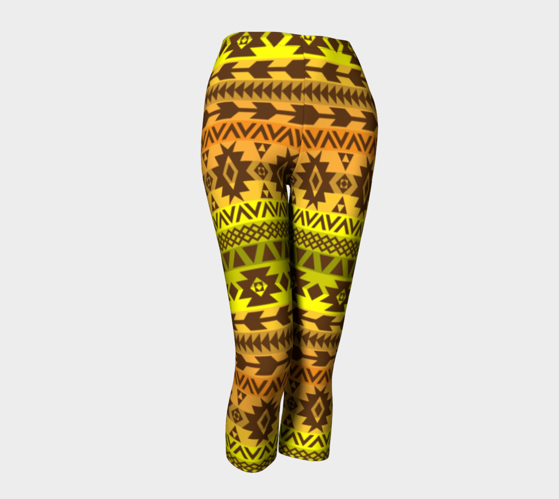 leggings with ethnic pattern in autumn palette preview #1
