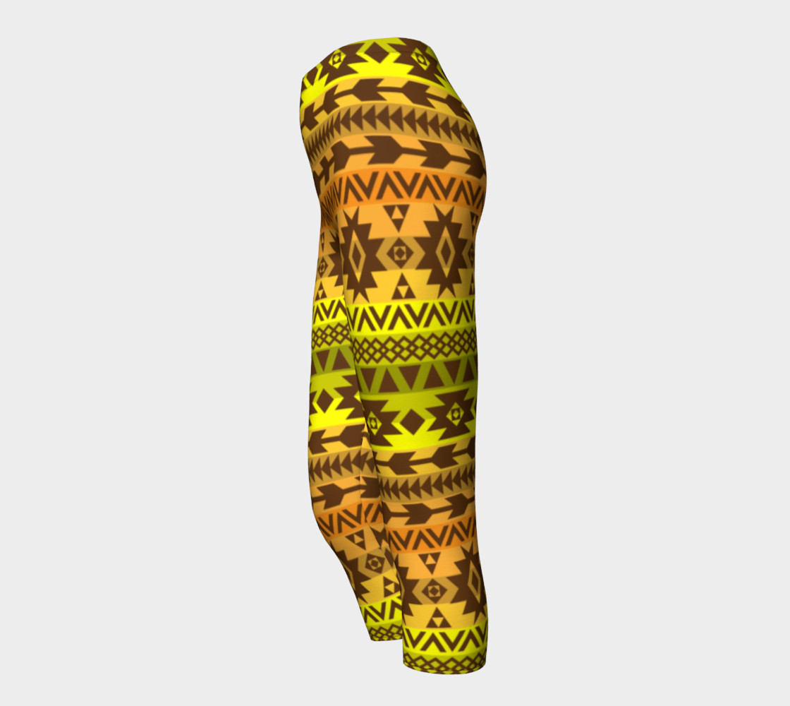 leggings with ethnic pattern in autumn palette preview #3
