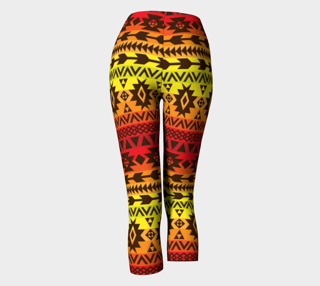 capri pants with bright ethnic pattern preview #4