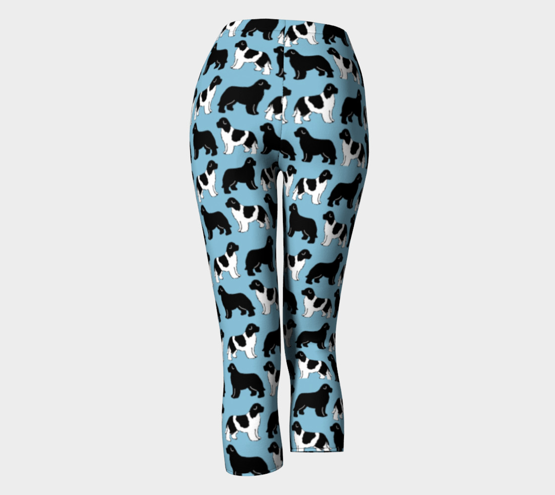 Newf silhouettes on blue capris preview #4