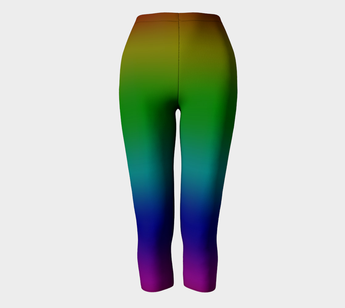 Dark Rainbow Ombre Capris preview #2
