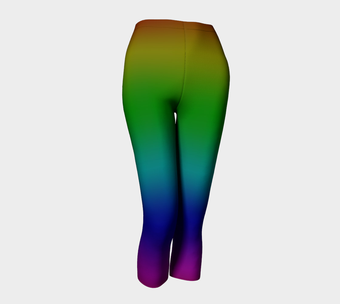 Dark Rainbow Ombre Capris preview #1
