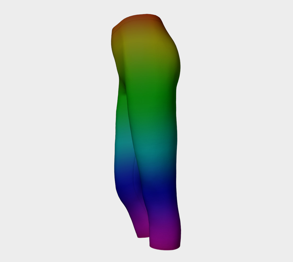 Dark Rainbow Ombre Capris preview #3