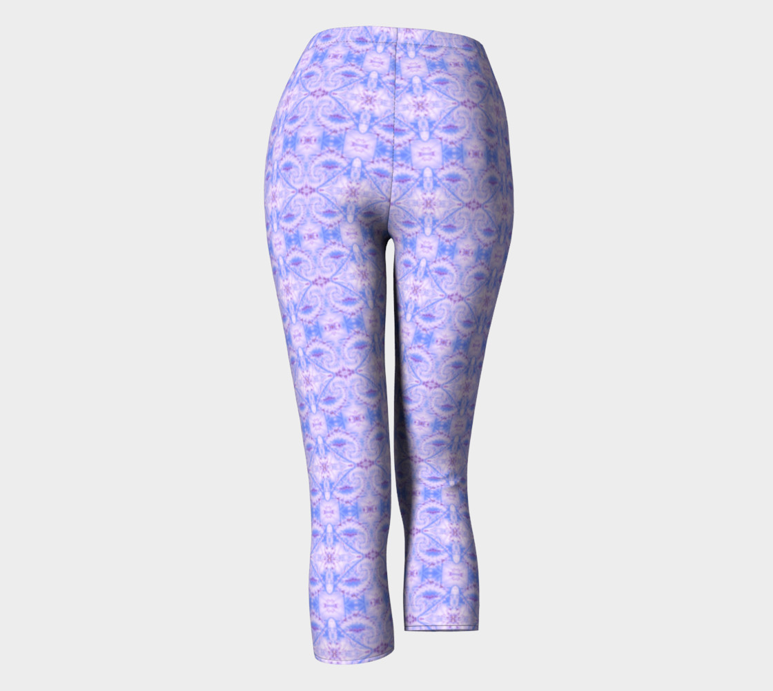 Iced Damask print athletic leggings preview #4
