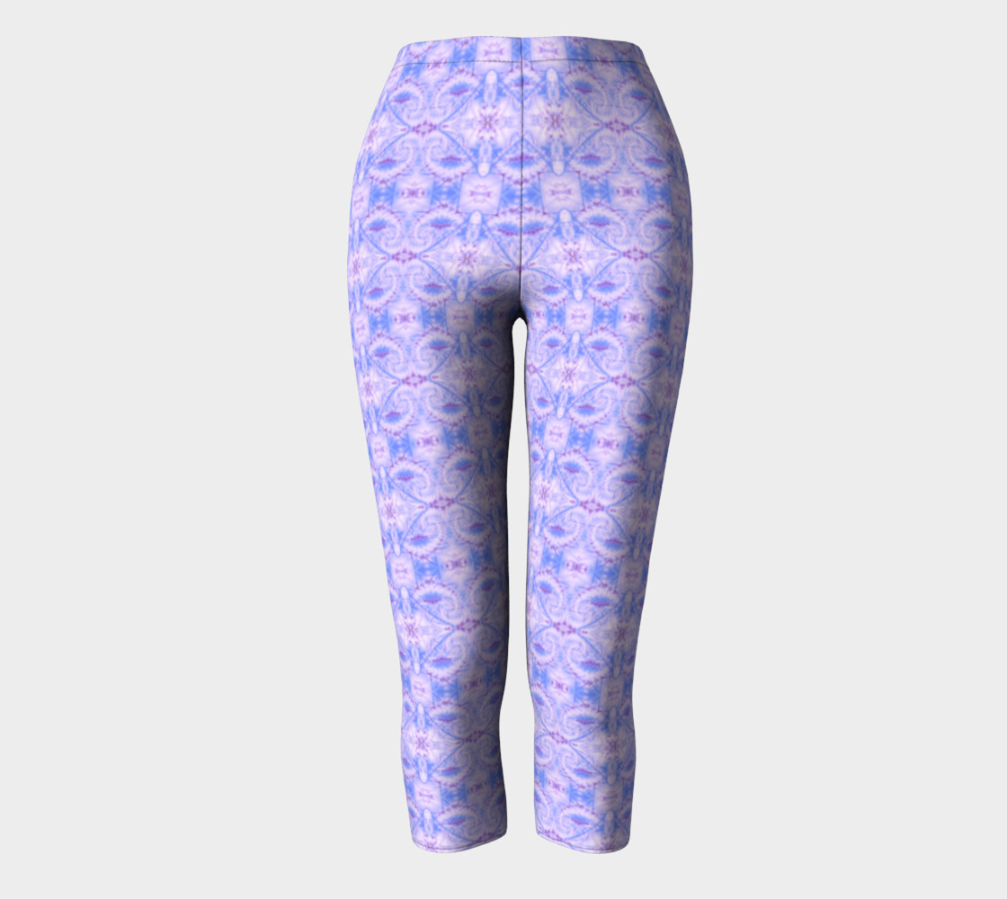 Iced Damask print athletic leggings preview #2