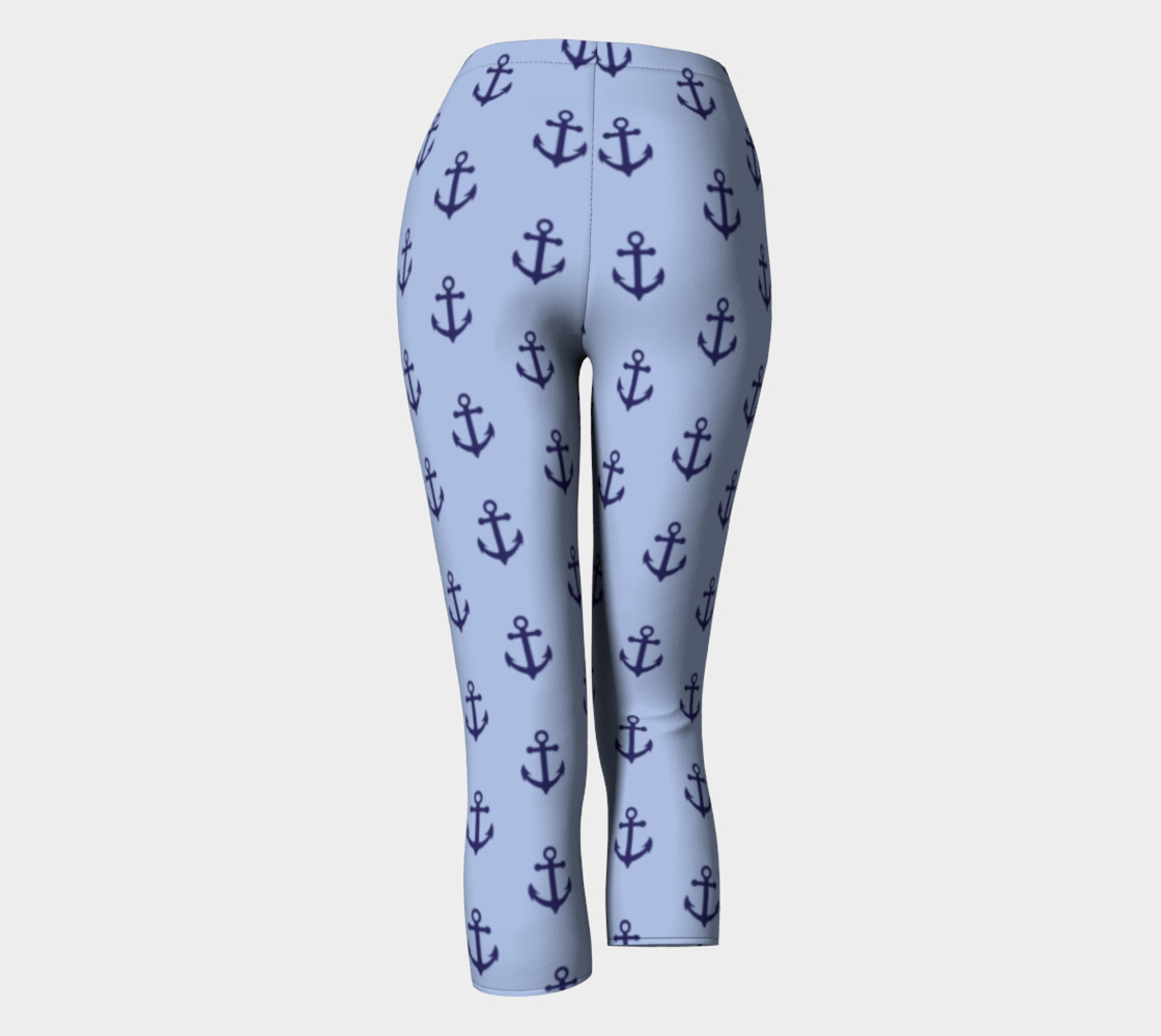Anchors - Dark Blue Anchors on Light Blue Bg preview #4