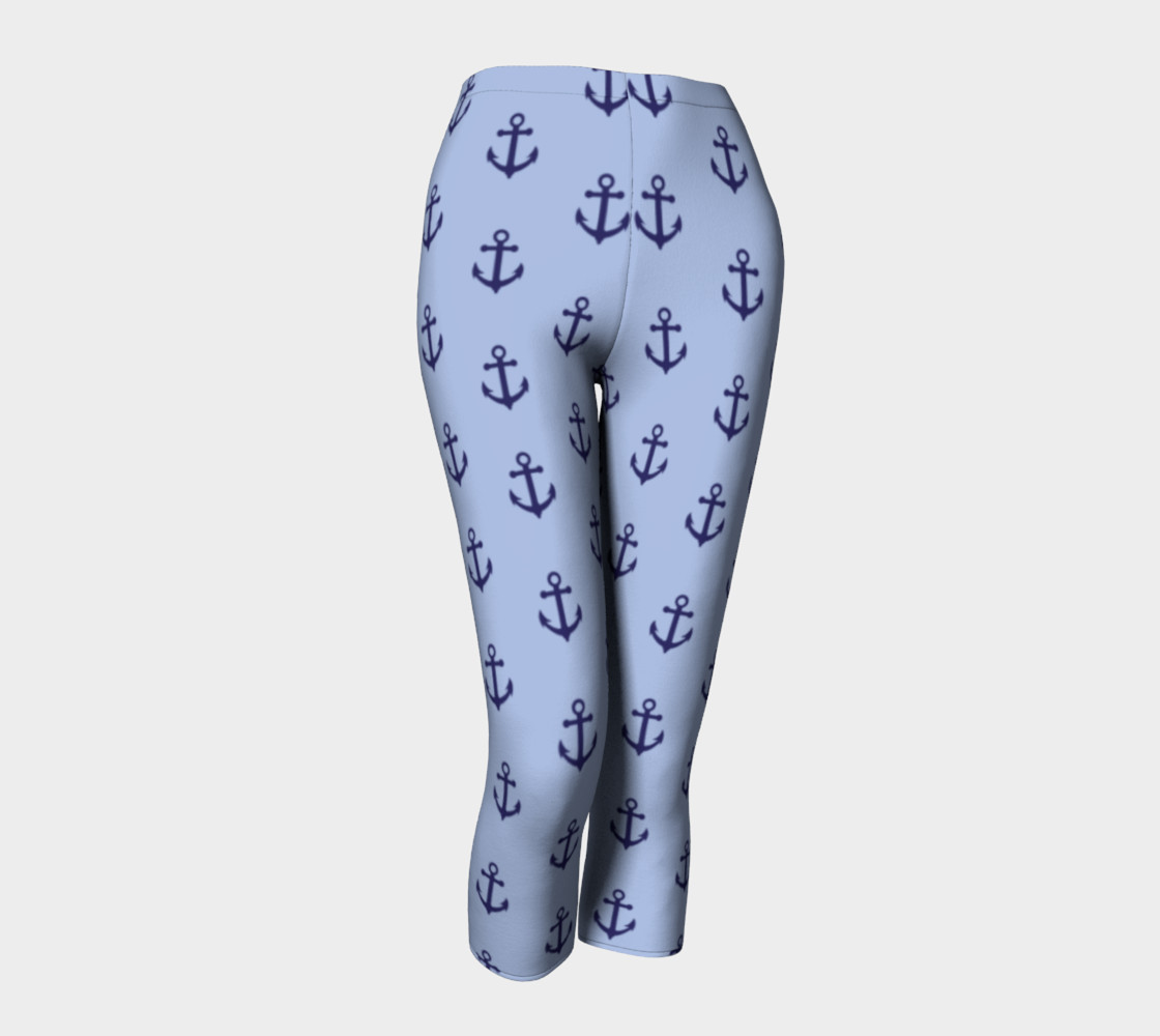 Anchors - Dark Blue Anchors on Light Blue Bg preview #1