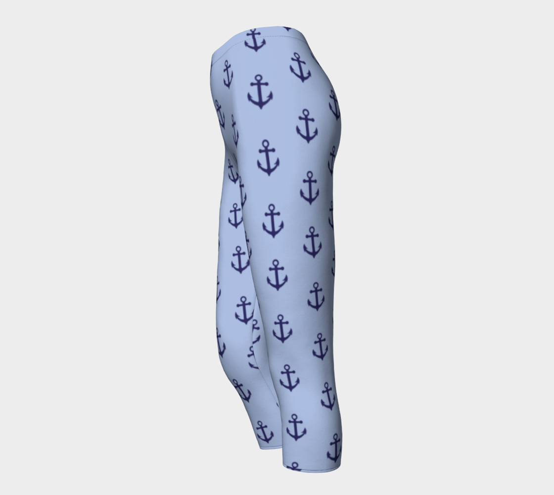 Anchors - Dark Blue Anchors on Light Blue Bg preview #3