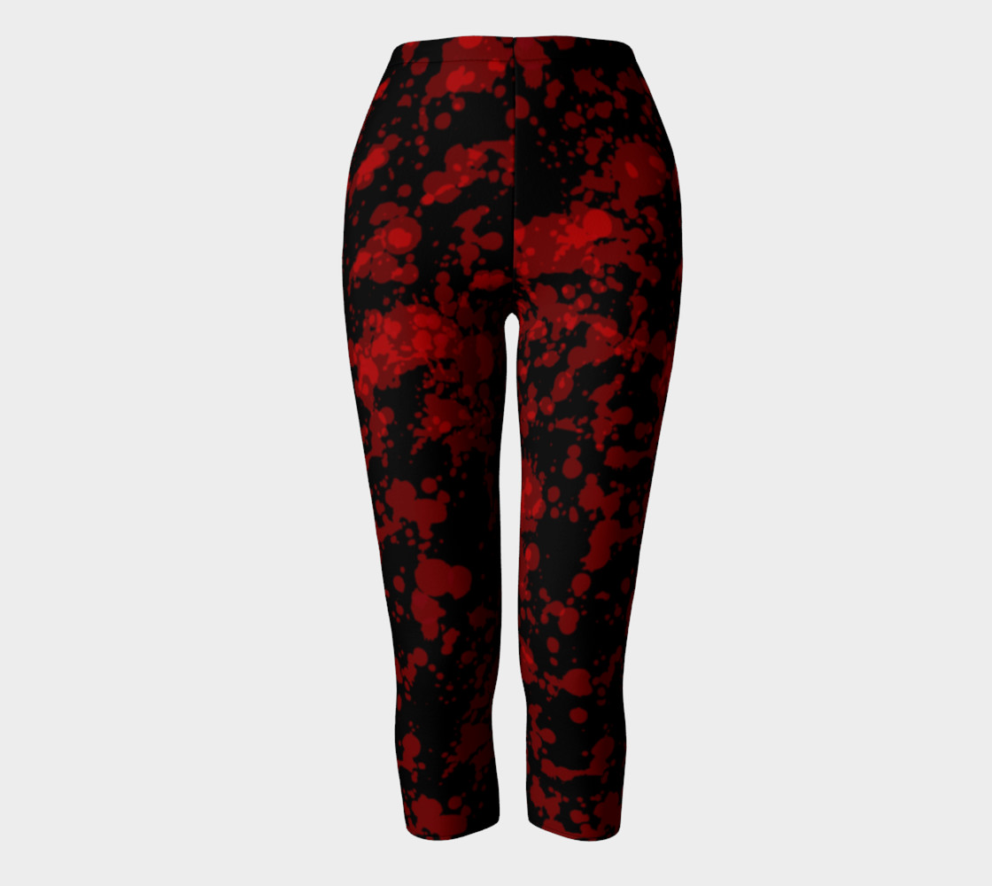 Blood on Black Goth Leggings preview #2