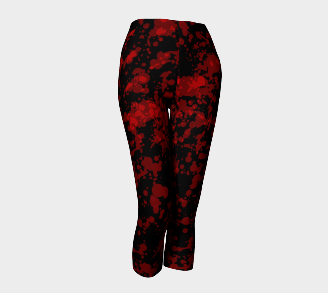 Blood on Black Goth Leggings preview #1