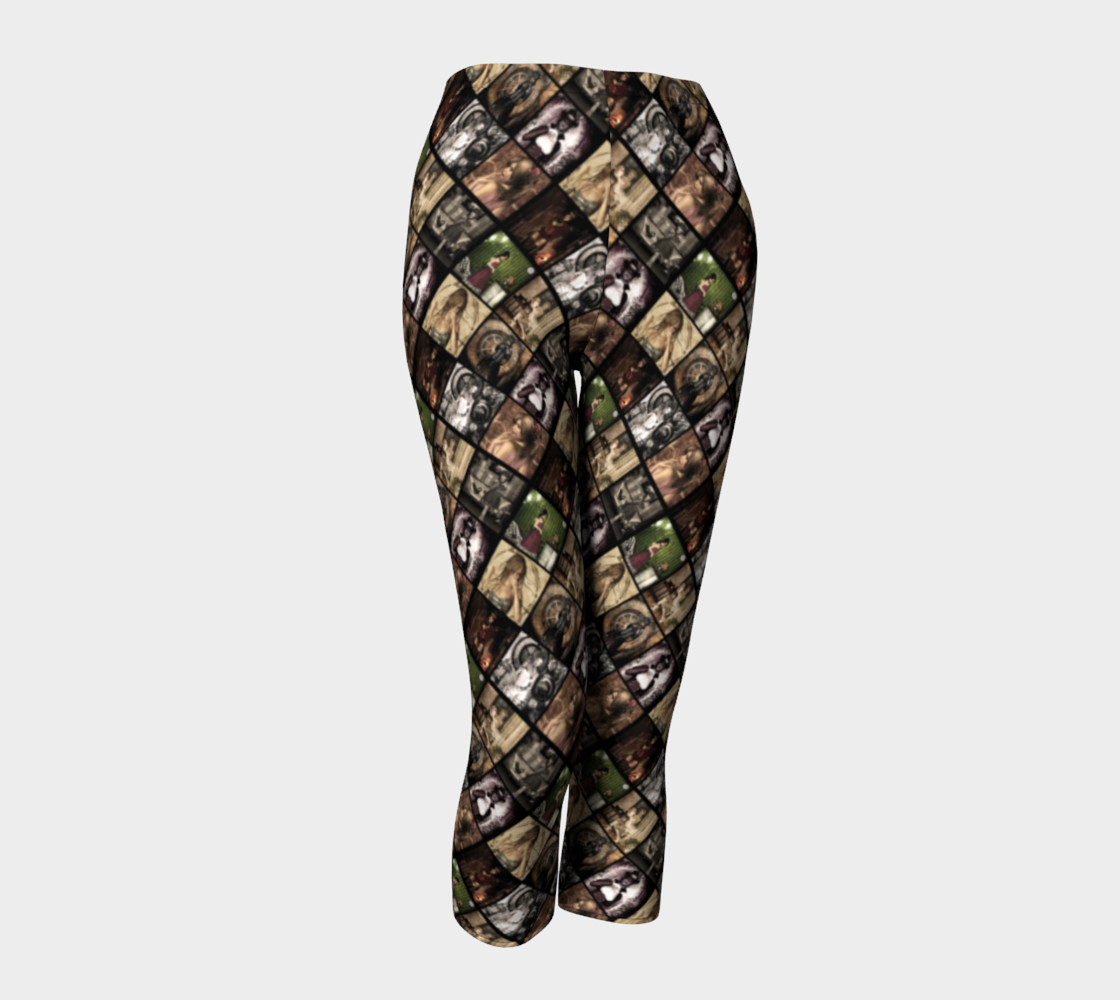 Gothic Girls In Vintage Fantasy Art Leggings preview #1