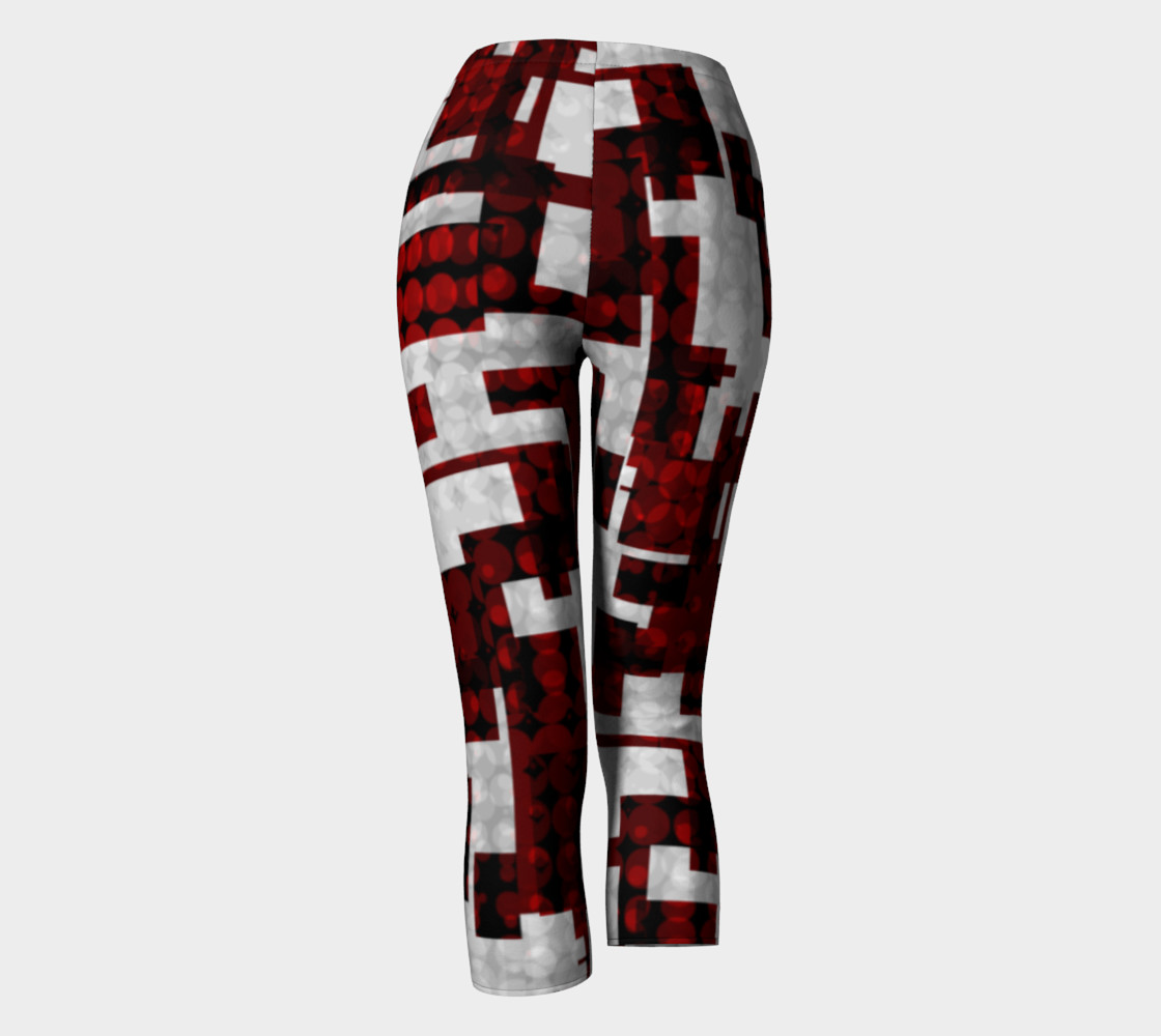 Deconstructed Blood Modern Gothic Art Leggings preview #4
