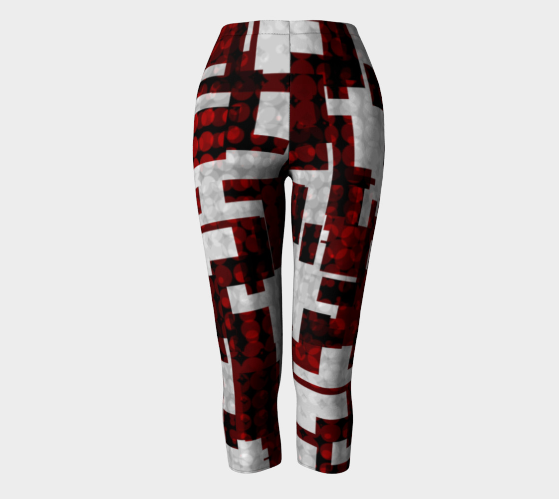 Deconstructed Blood Modern Gothic Art Leggings  preview #2