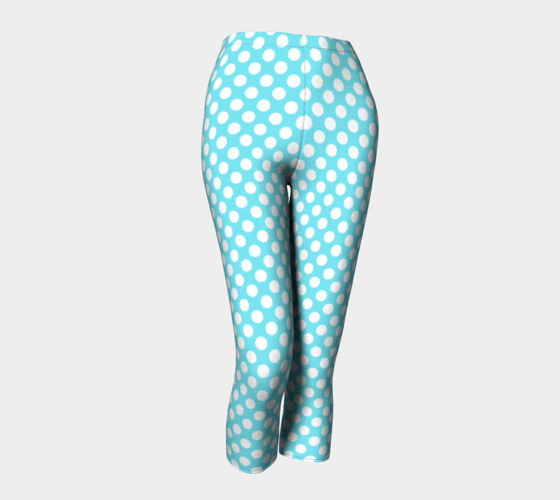 Polka Dots Pattern-Blue Capris preview #1