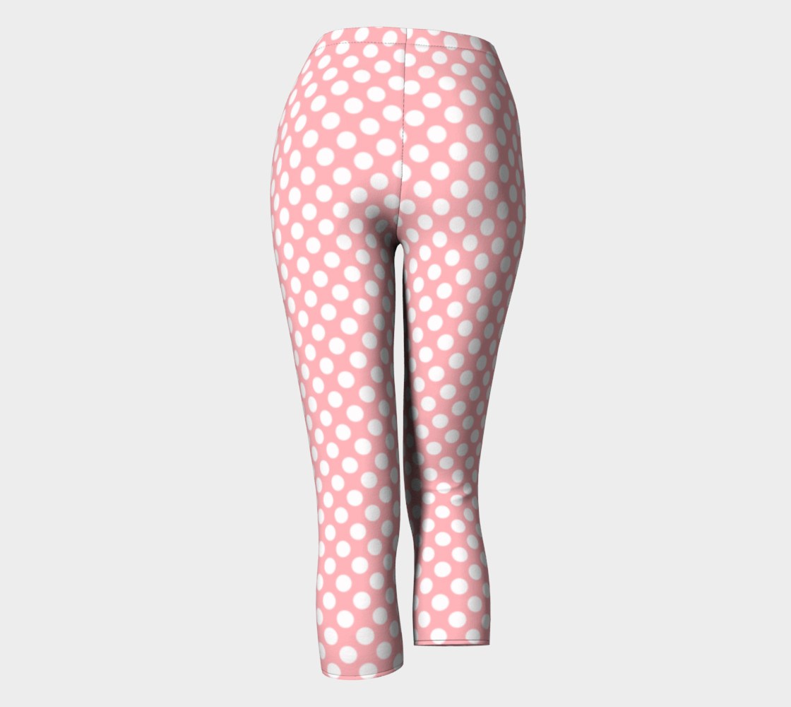 Polka Dots Pattern-Pink Capris preview #4