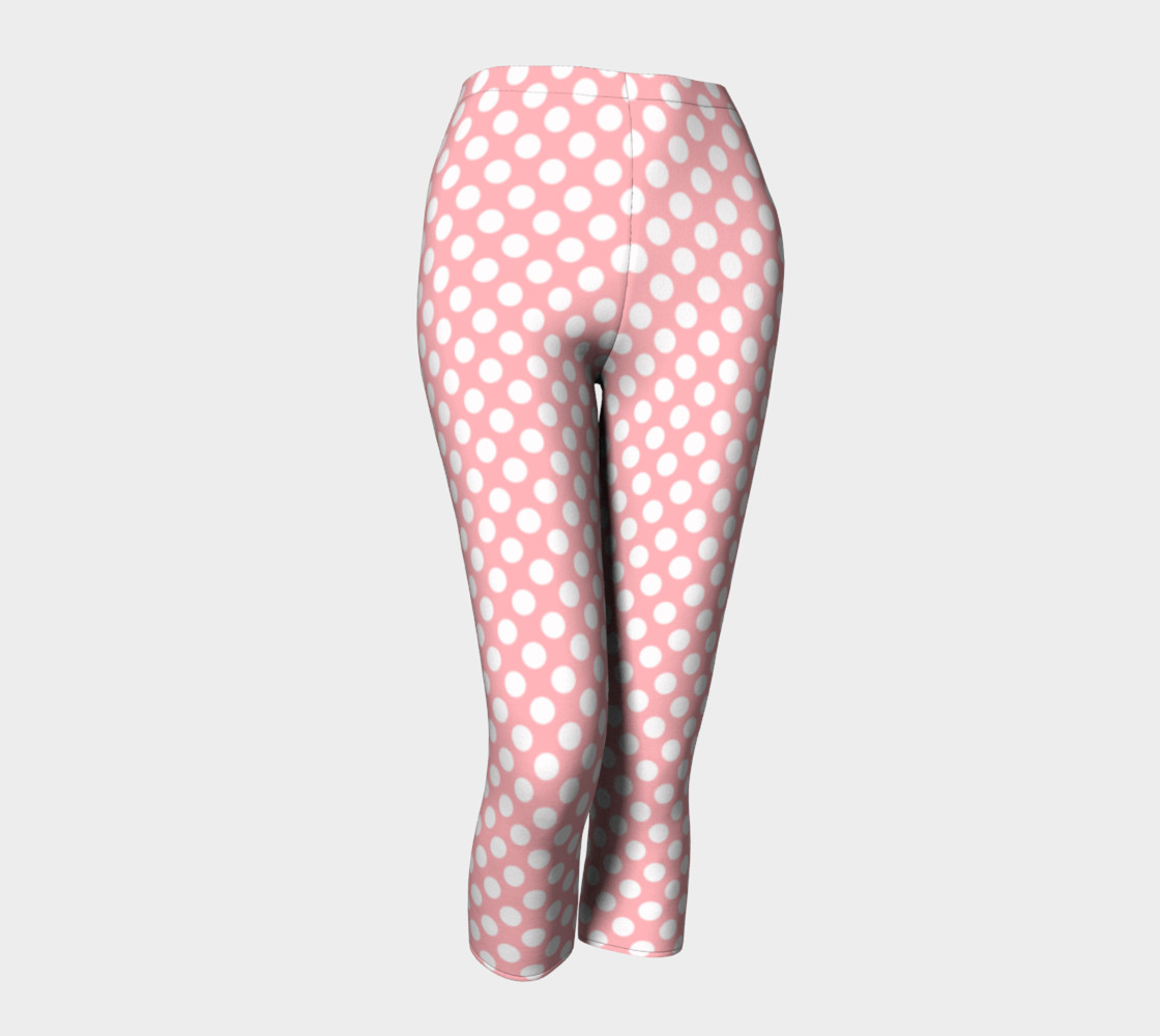 Polka Dots Pattern-Pink Capris preview #1