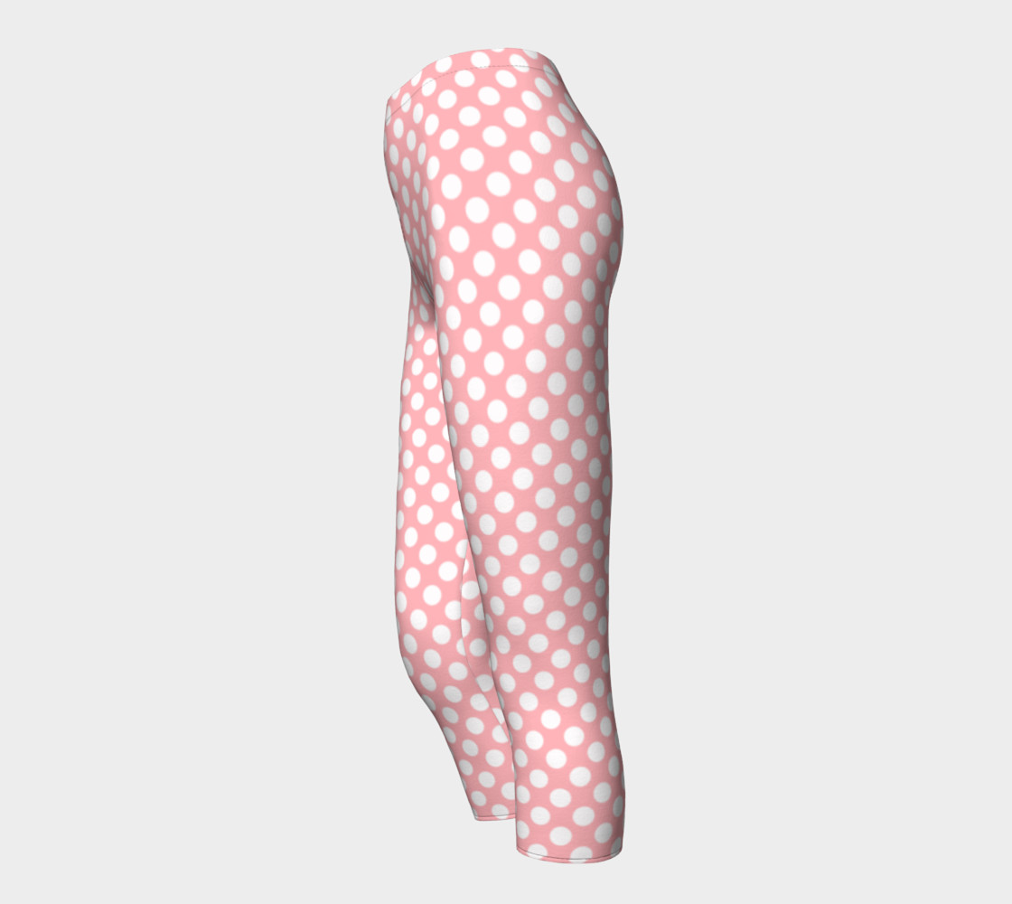 Polka Dots Pattern-Pink Capris preview #3